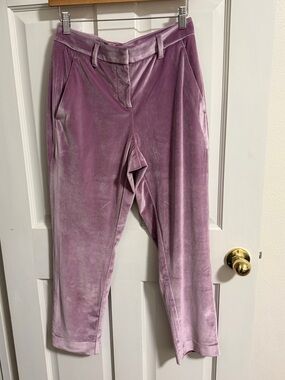 Wildfang Lavender Velvet Tapered Pants